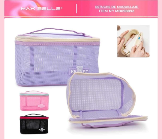 Estuche para maquillaje max belle