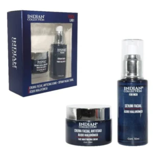 Serum facial y crema antiagurras para hombre